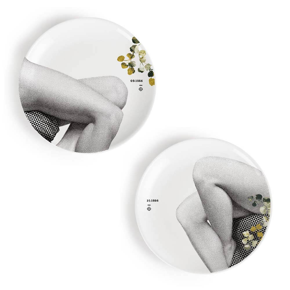 ibride Parnasse Set of Two Plates 27cm - Autumn 2