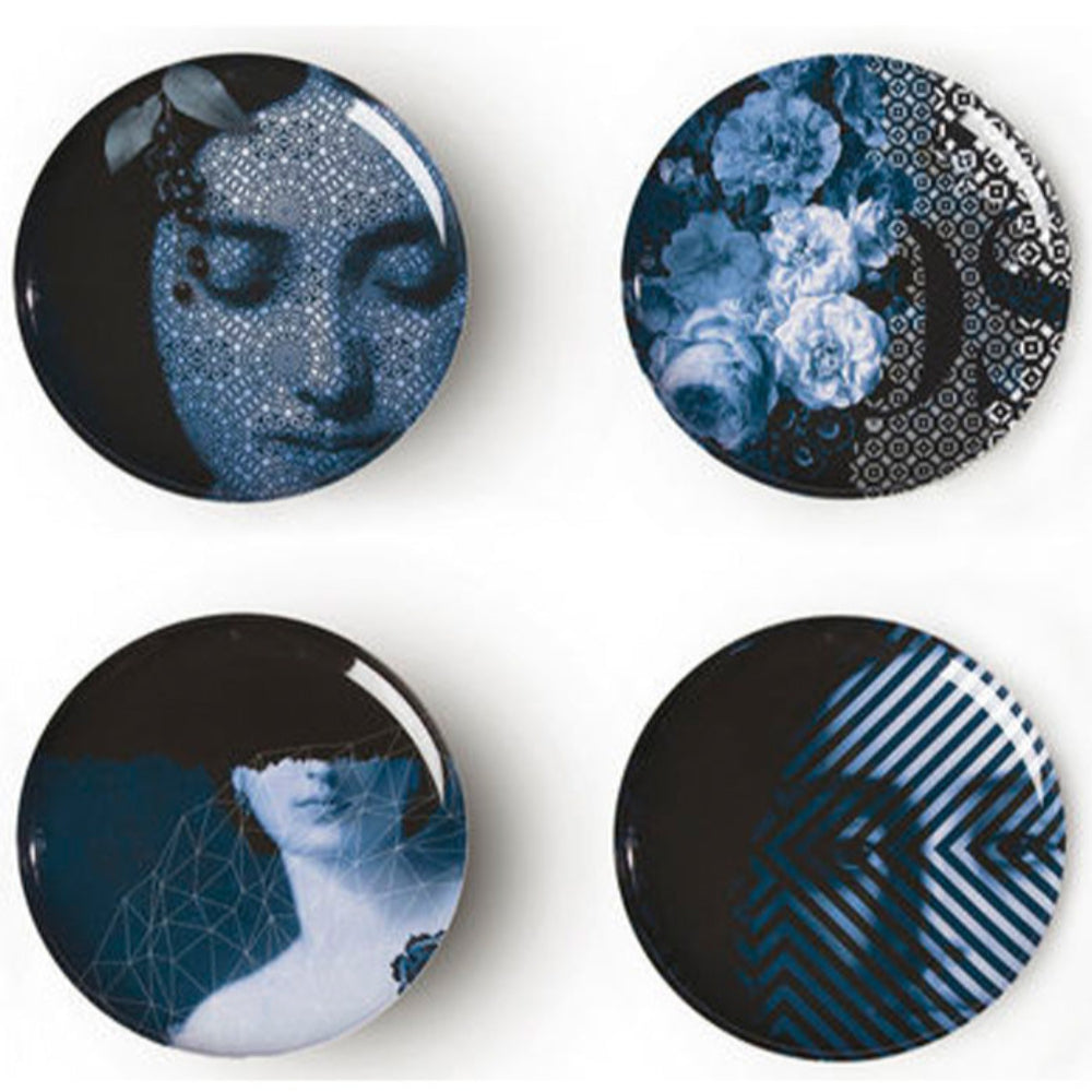 ibride Set of 4 Different Plates For Yuan Osorio
