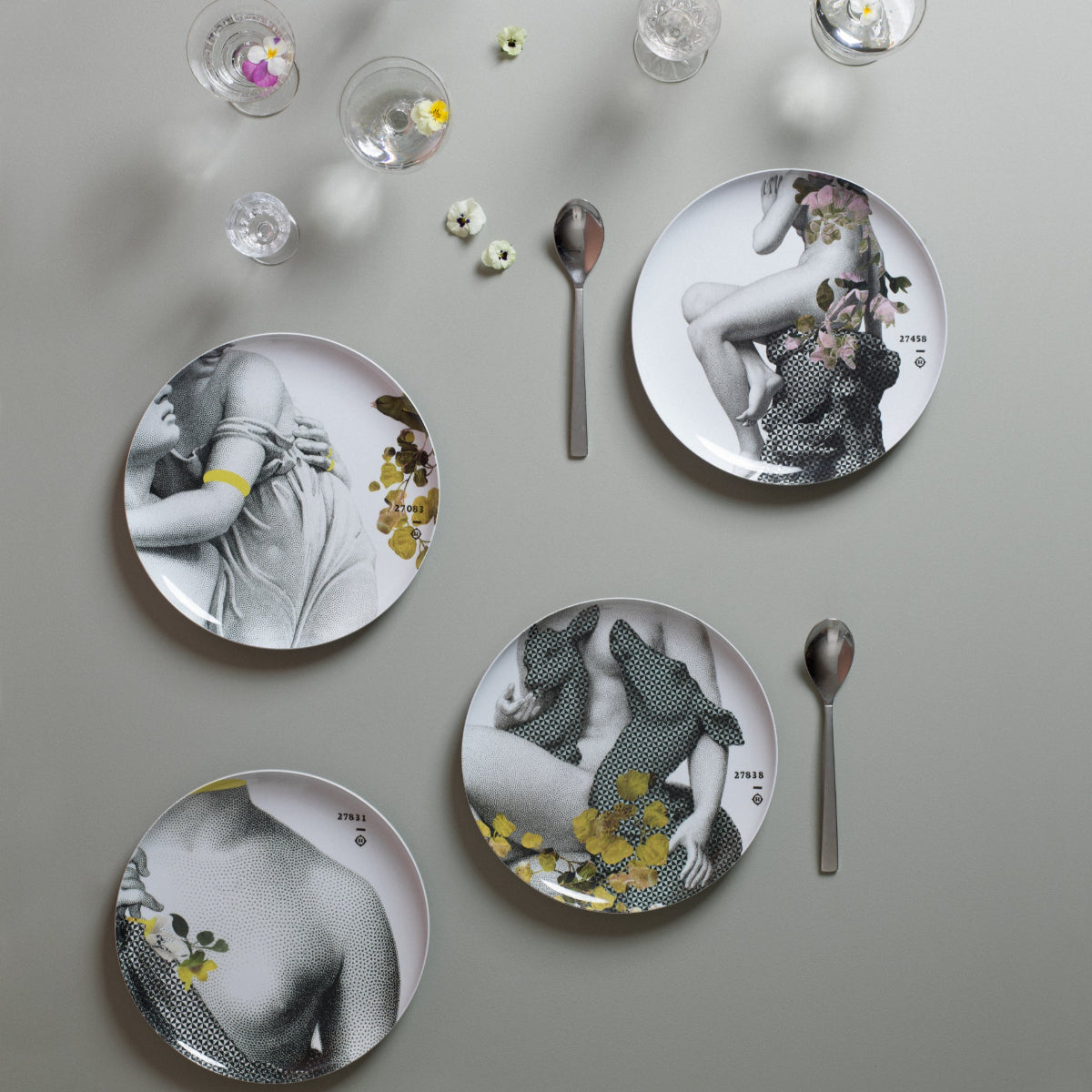 ibride Set of 4 Parnasse Plates-Beaumonde