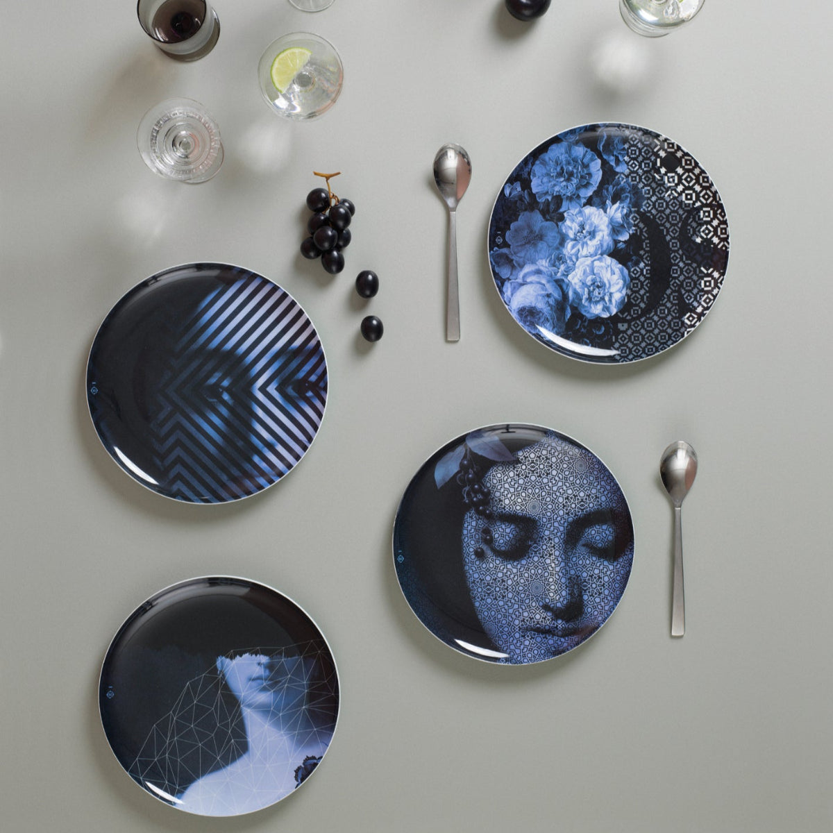 ibride Set of 4 Yuan Osorio Plates