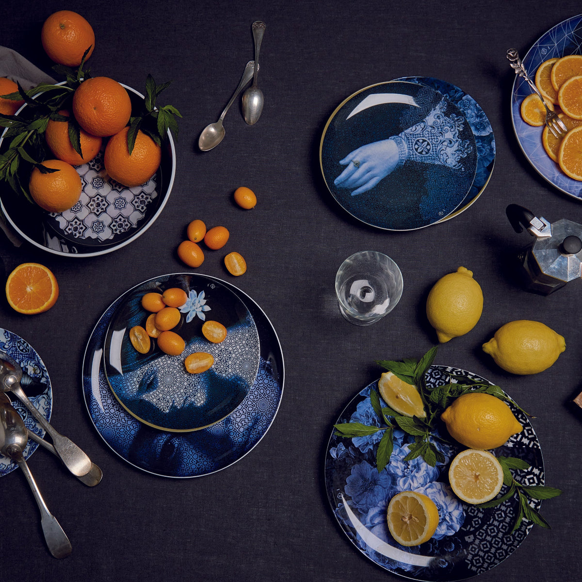 ibride Set of 4 Yuan Osorio Plates lifestyle