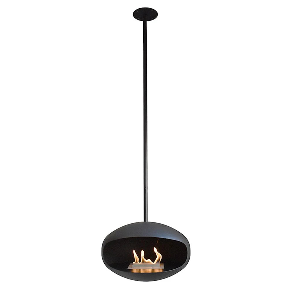 Cocoon Fires Aeris - Matte Black with Black Pole