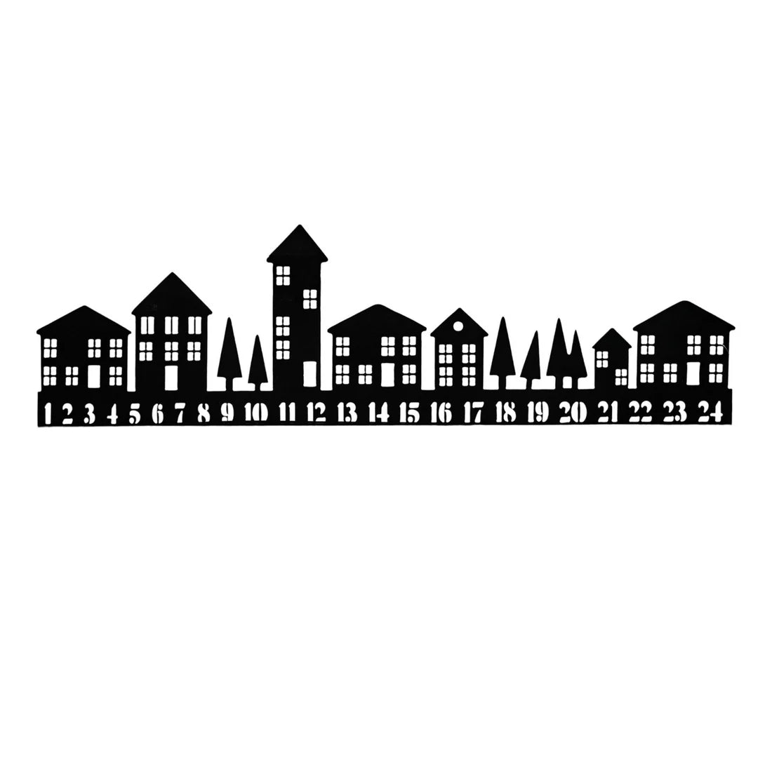 Ivyline Advent Tealight Centrepiece Metal in Black