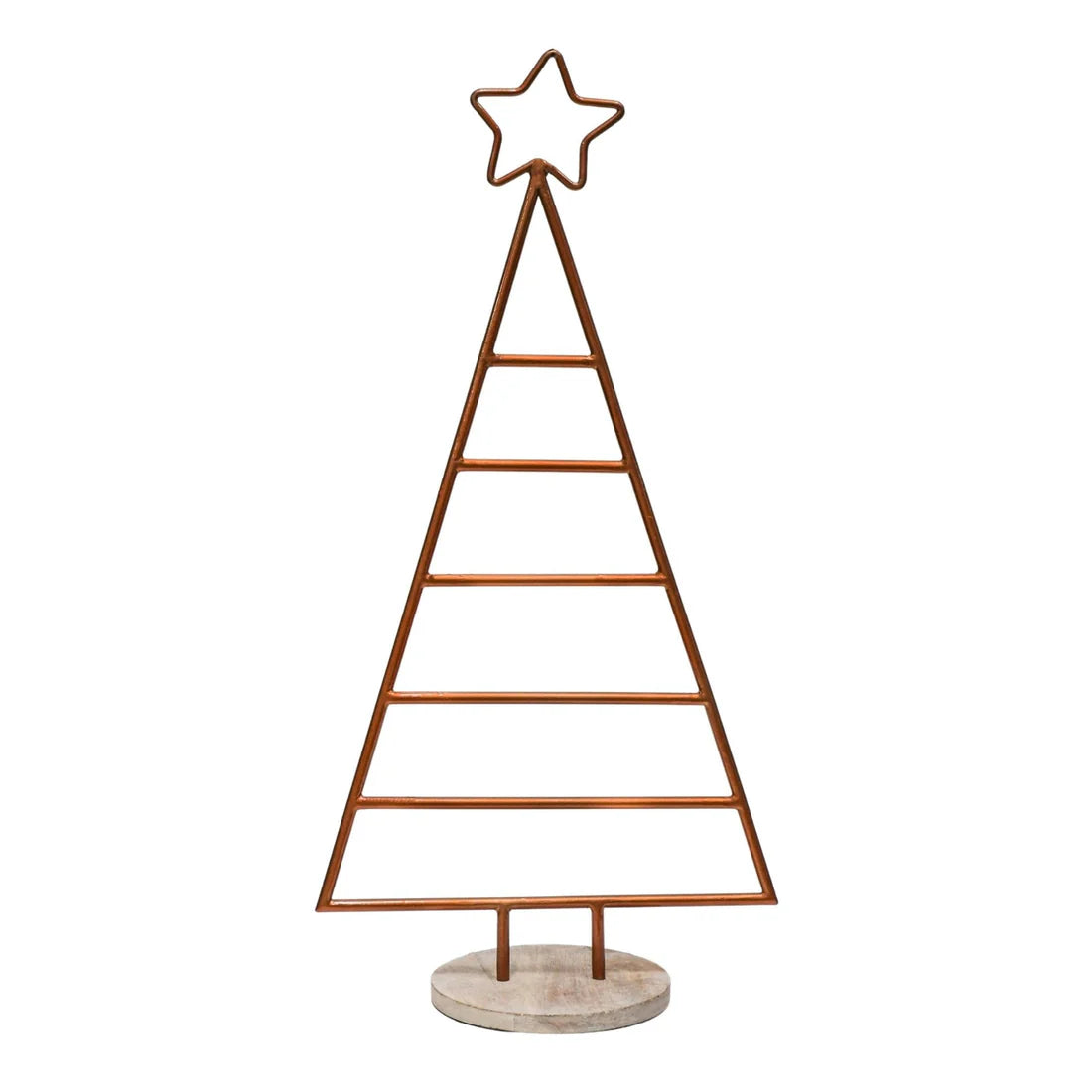 Ivyline Christmas Tree with Star Iron copper