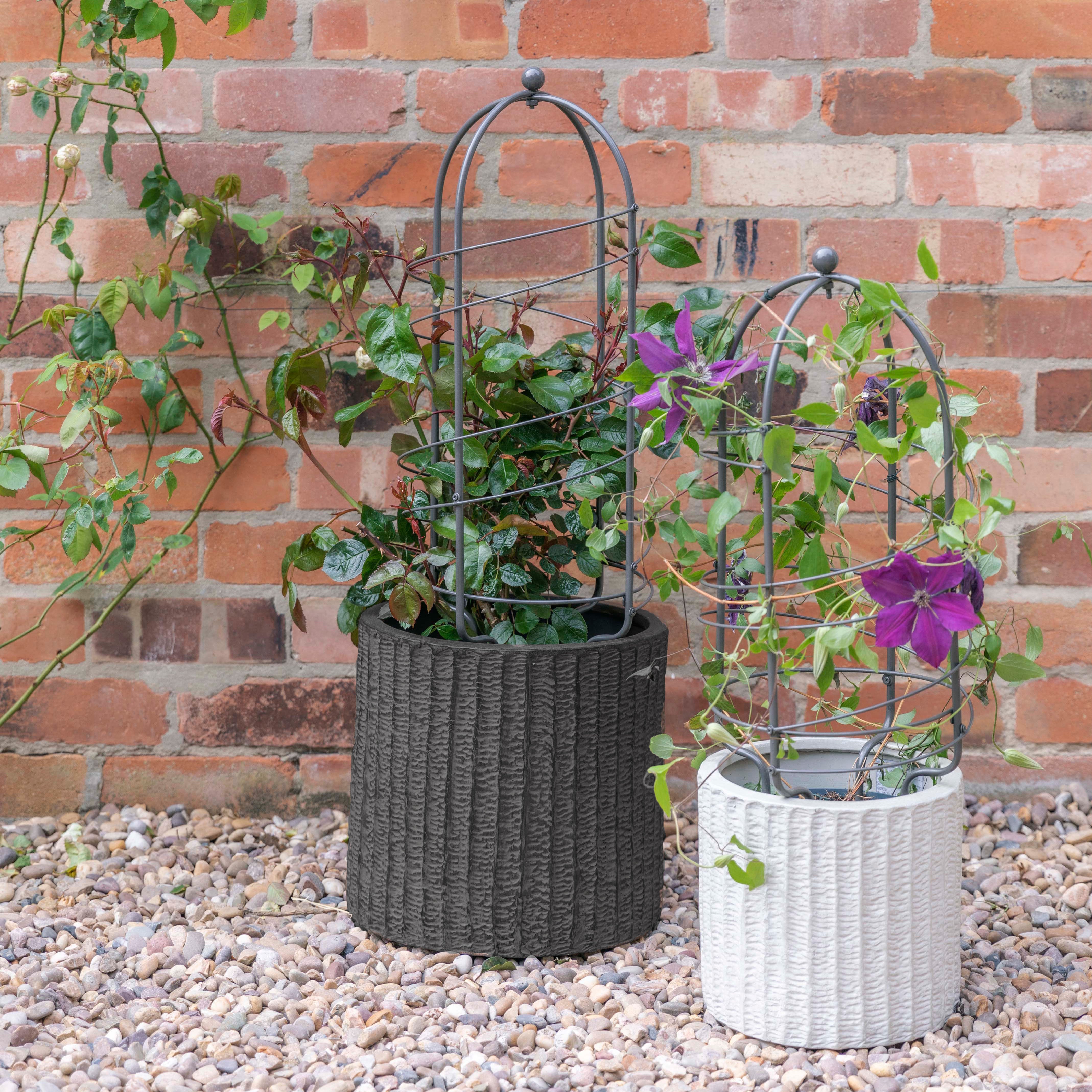 plant pot obelisk Ivyline Climbing Plant Metal Obelisk Pot Support for Pots & Planters – Beaumonde