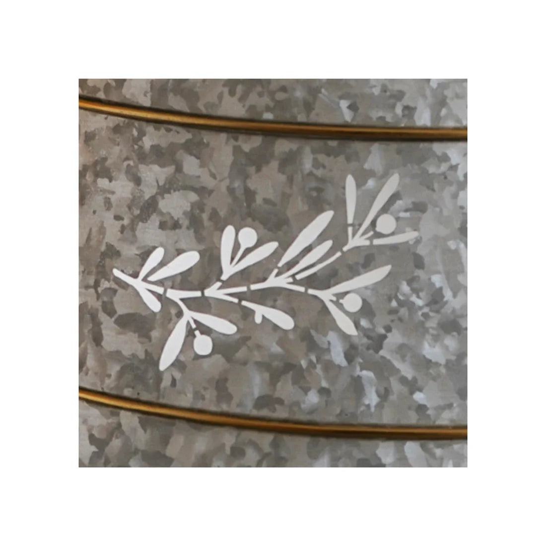 Ivyline Galvanised Cut Out Mistletoe Tree Skirt D67cm H25cm