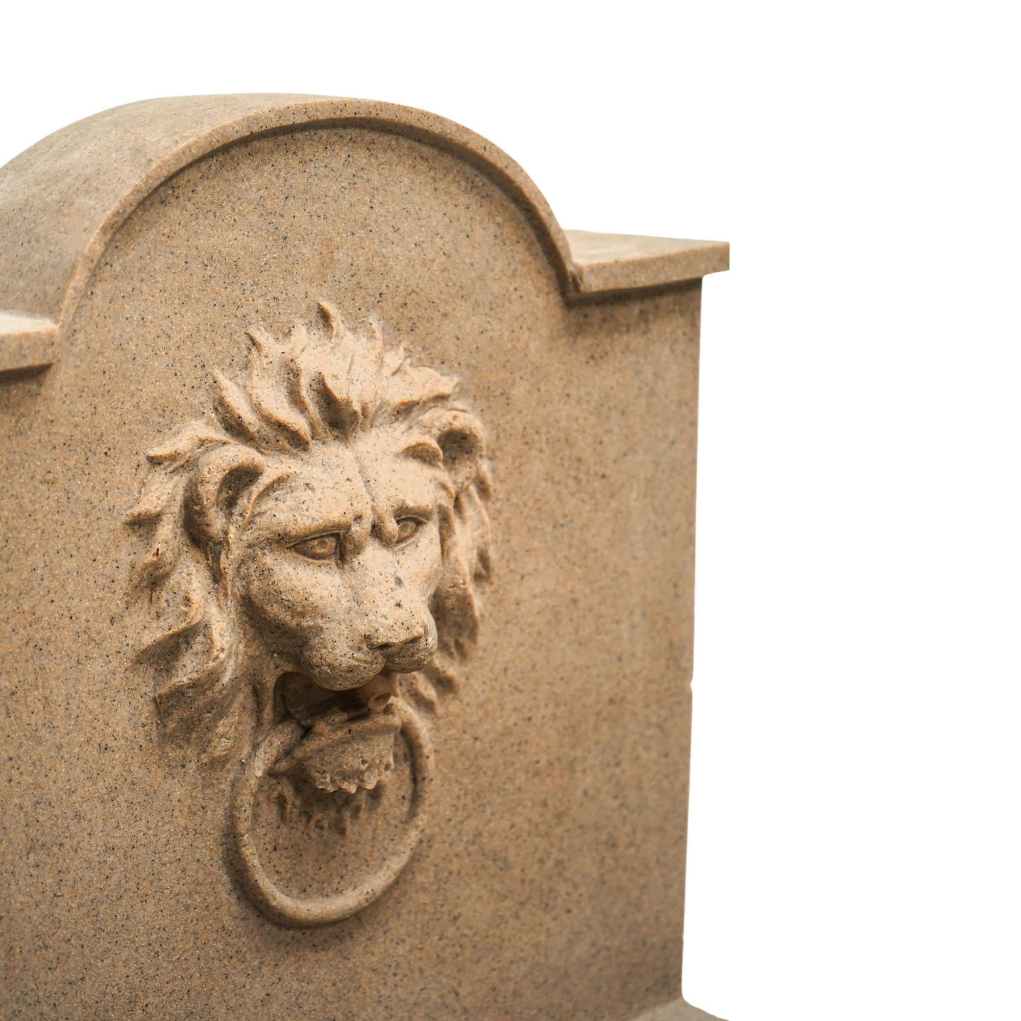 Ivyline Outdoor Luxury Lion Water Feature-Beaumonde