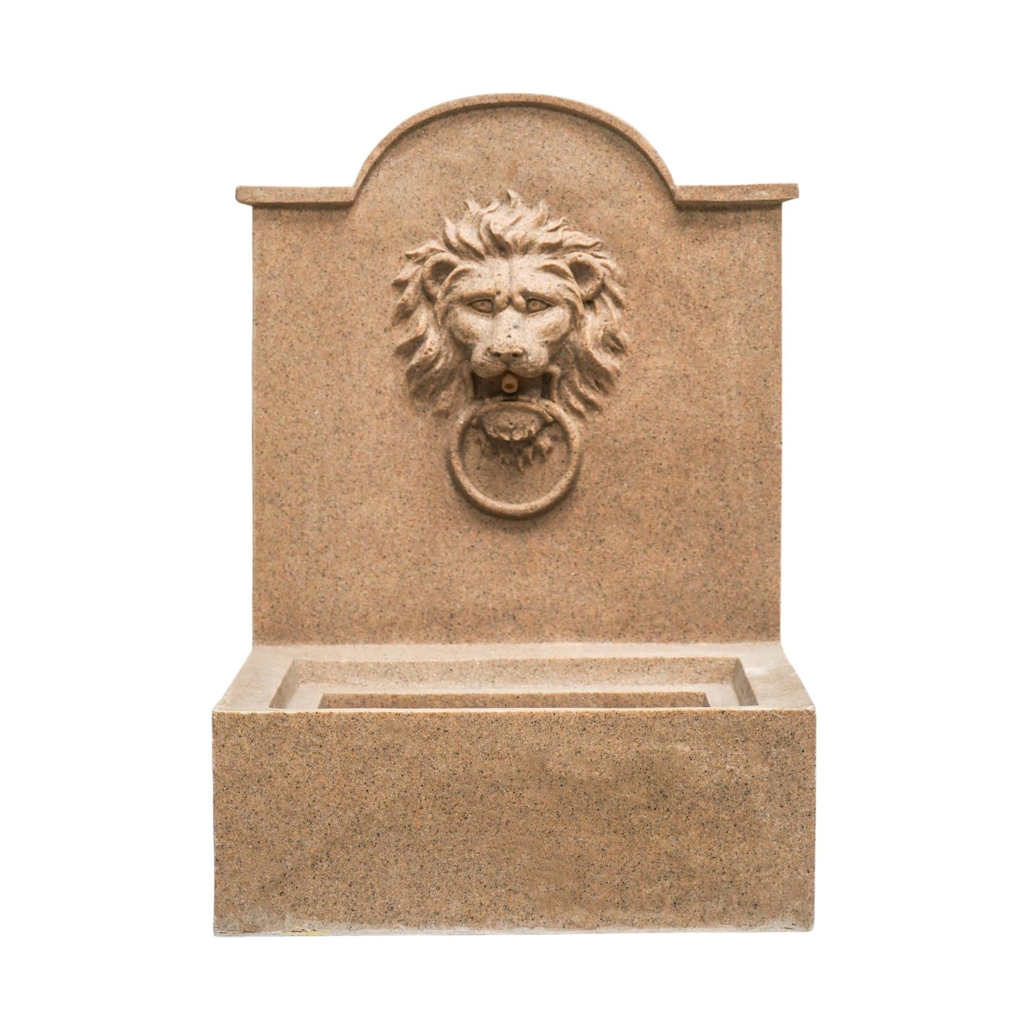 Ivyline Outdoor Luxury Lion Water Feature-Beaumonde