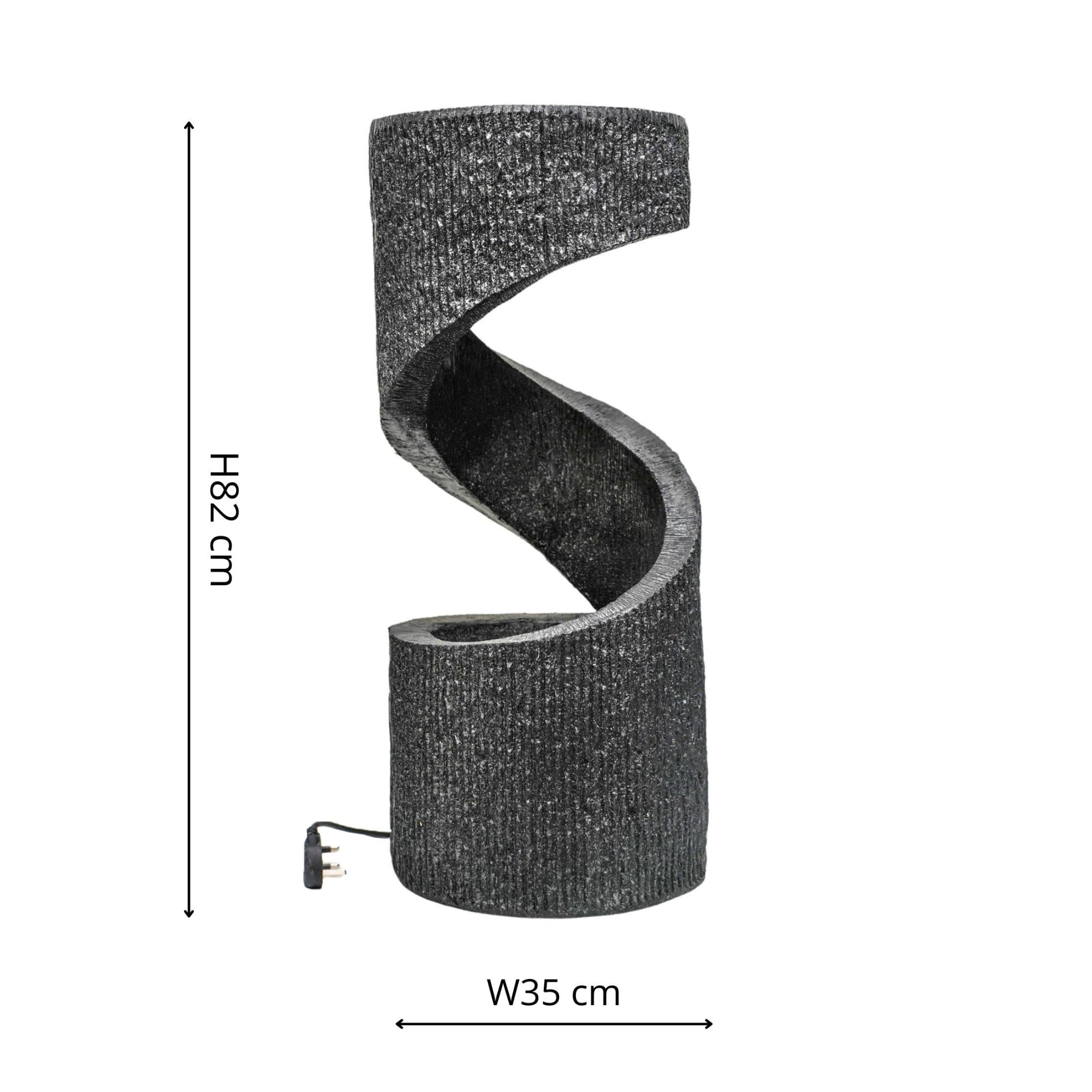 Ivyline Outdoor Spiral Water Feature-Beaumonde