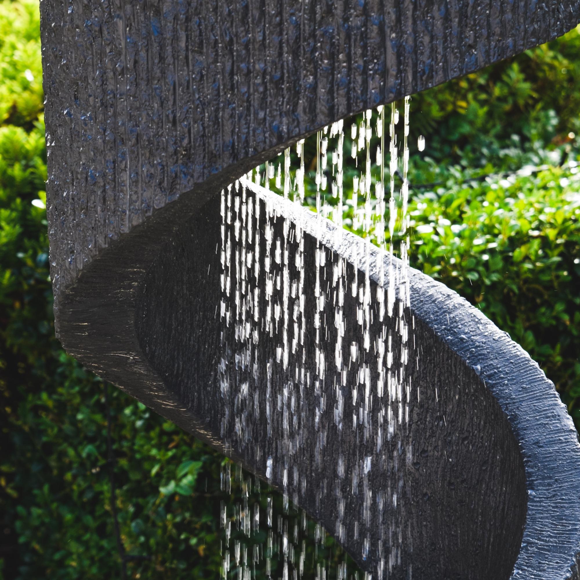 Ivyline Outdoor Spiral Water Feature-Beaumonde