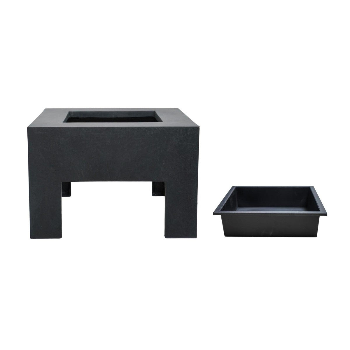 Ivyline Square Fire Pit & Square Console-Beaumonde