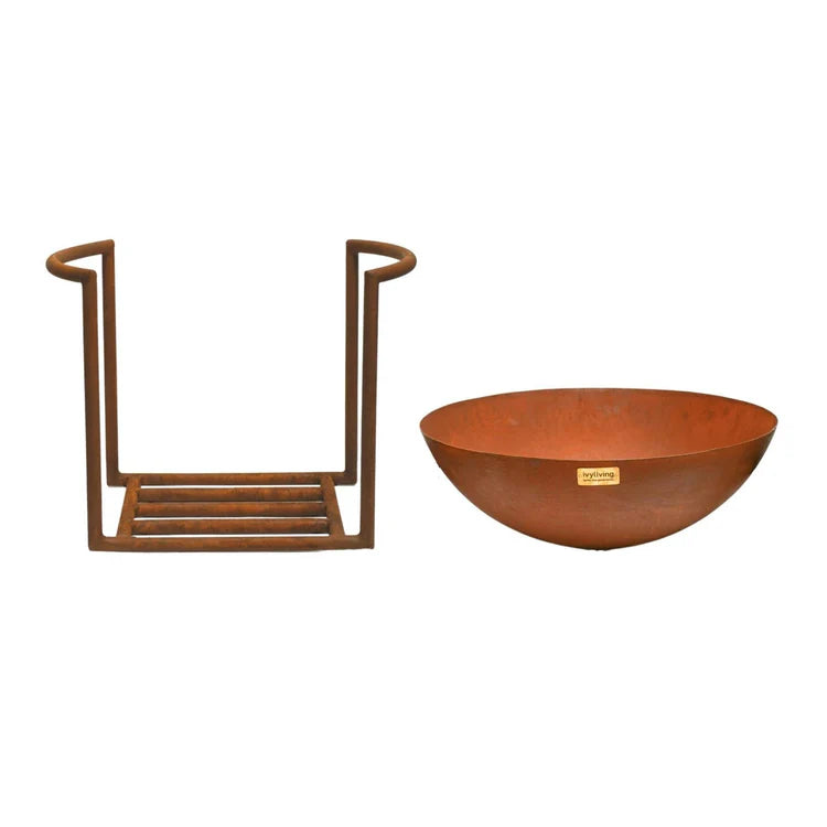 Ivyline Outdoor XL Cast Iron Fire Pit