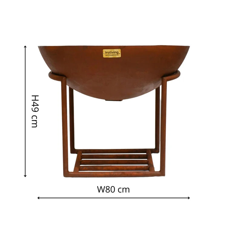 Ivyline Outdoor XL Cast Iron Fire Pit