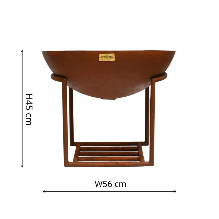 Ivyline Outdoor XL Cast Iron Fire Pit