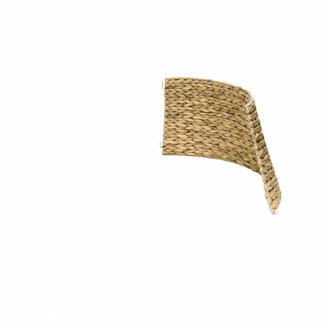 Ivyline Water Hyacinth Foldable Round Tree Skirt - Small