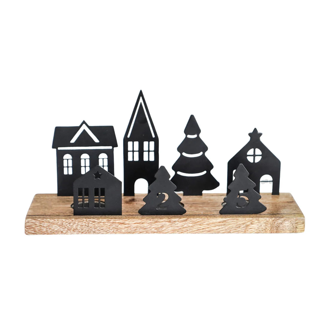 Ivyline Wooden Advent Candle Holder