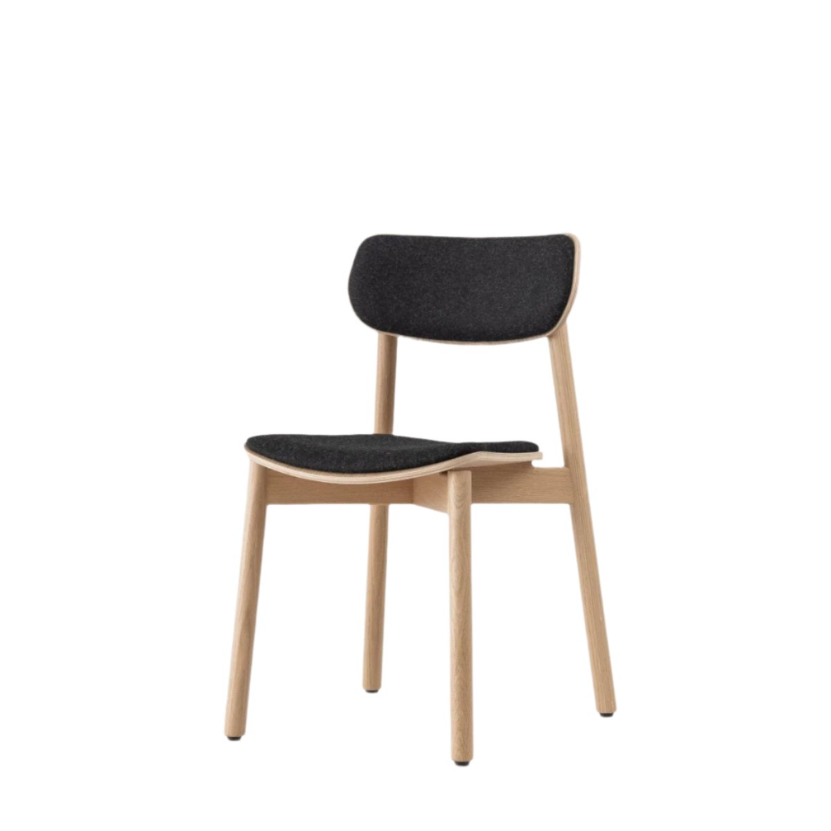 john green otis chair black wool upholstery 