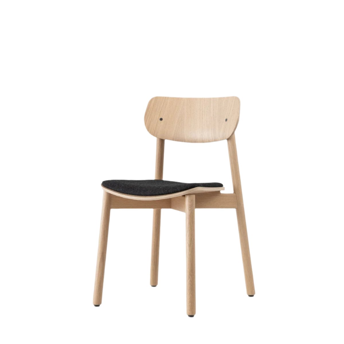 john green otis chair black wool upholstery black hardware