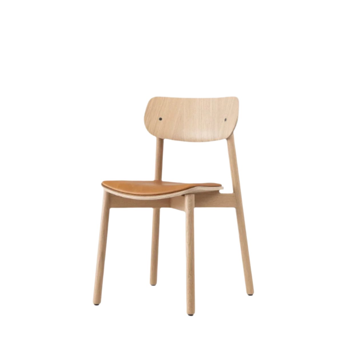 john green otis chair cognac leather black hardware