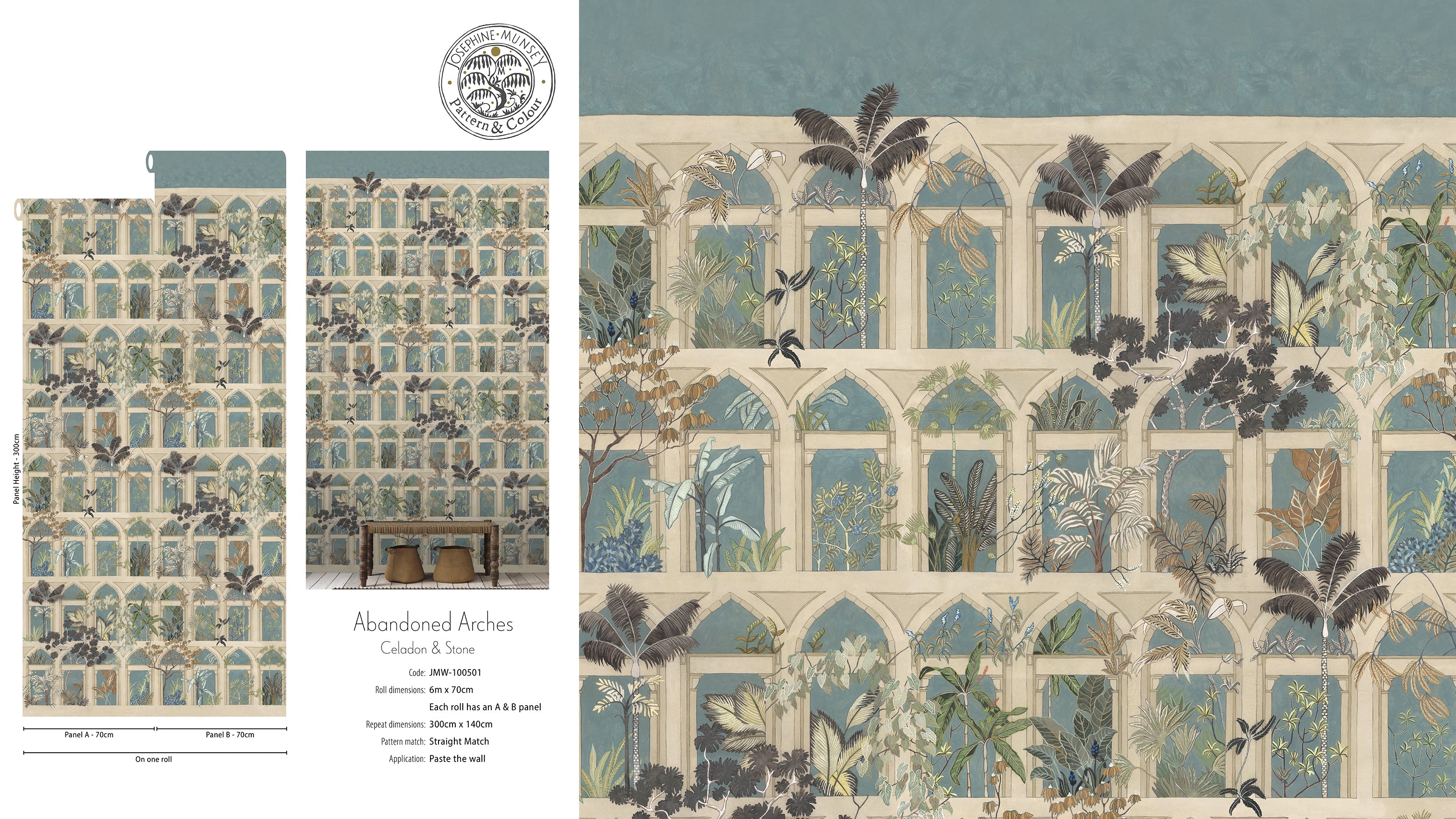 Josephine Munsey Abandoned Arches Wallpaper-Beaumonde