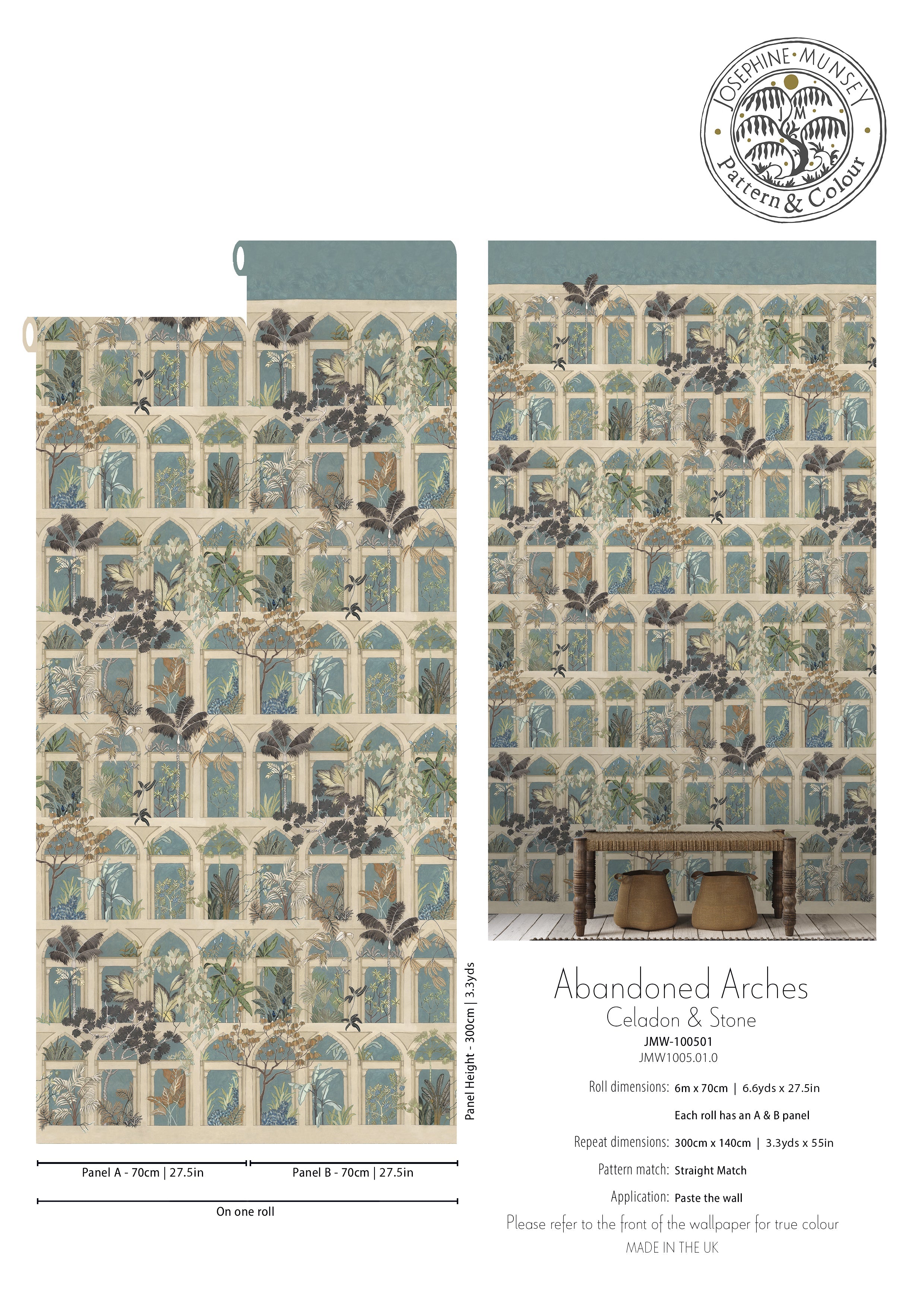 Josephine Munsey Abandoned Arches Wallpaper-Beaumonde