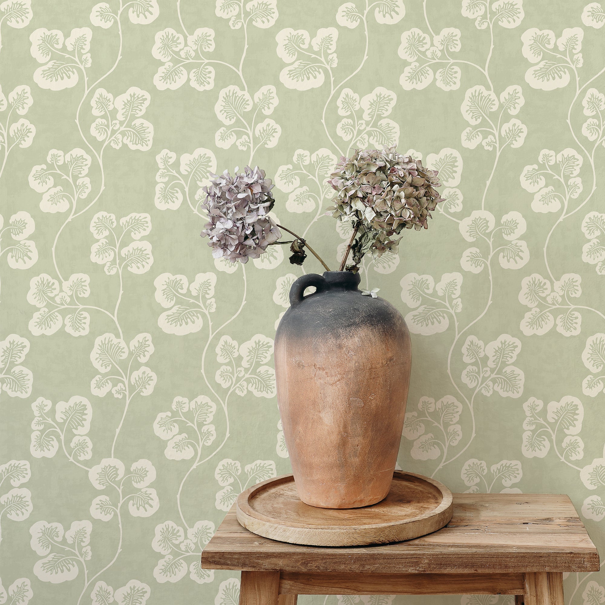Josephine Munsey Cabbage Check Wallpaper-Beaumonde