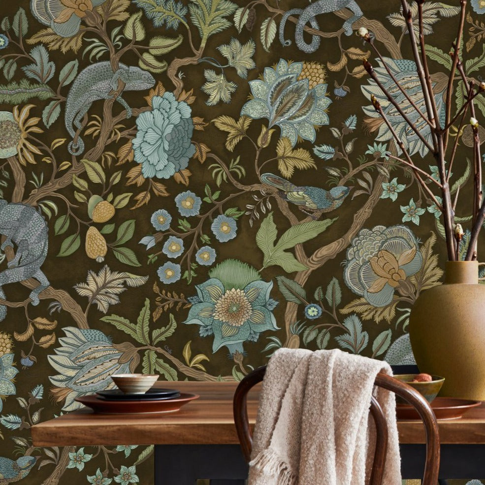 Josephine Munsey Chameleon Trail Wallpaper-Beaumonde