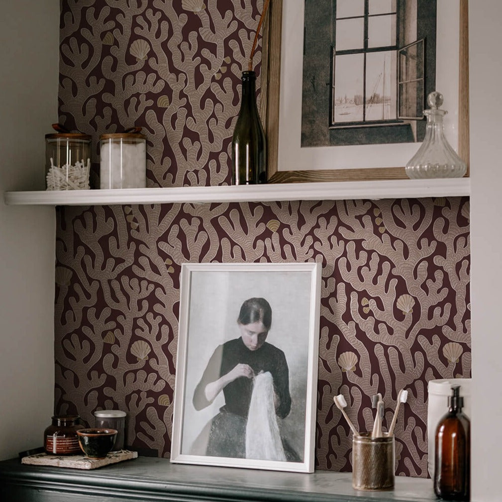 Josephine Munsey Coral Wallpaper-Beaumonde