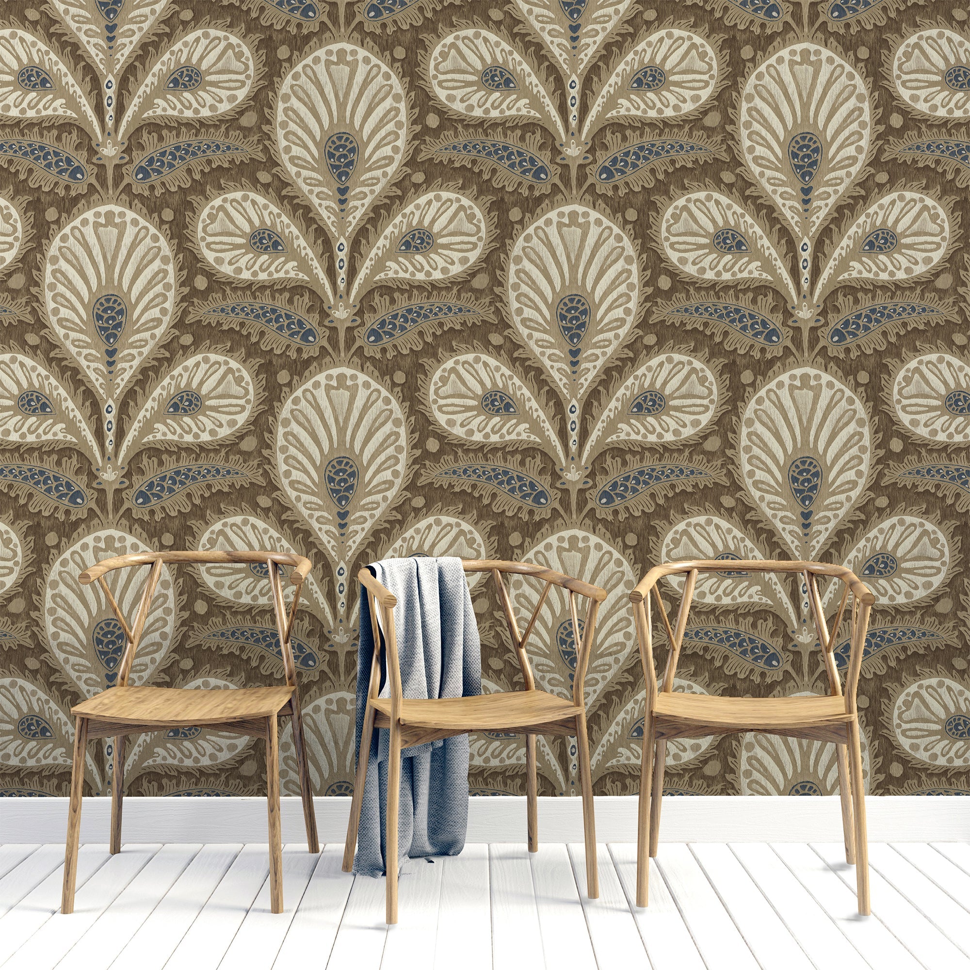 Josephine Munsey Ikat Clover Wallpaper-Beaumonde