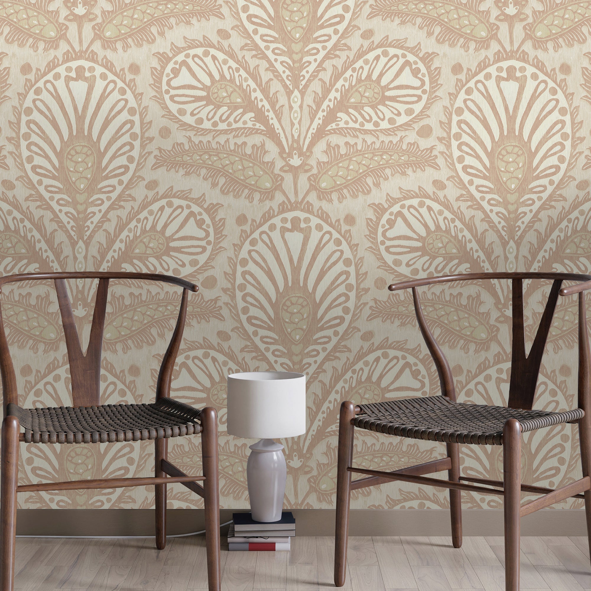Josephine Munsey Ikat Clover Wallpaper-Beaumonde
