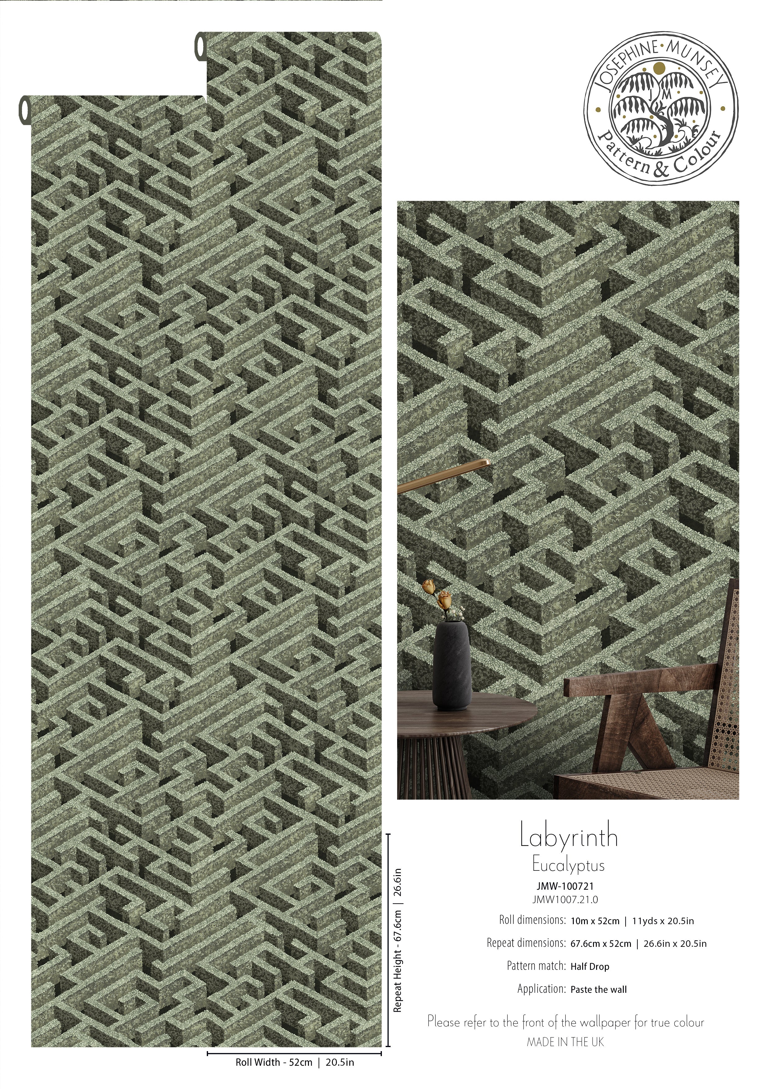 Josephine Munsey Labyrinth Wallpaper-Beaumonde
