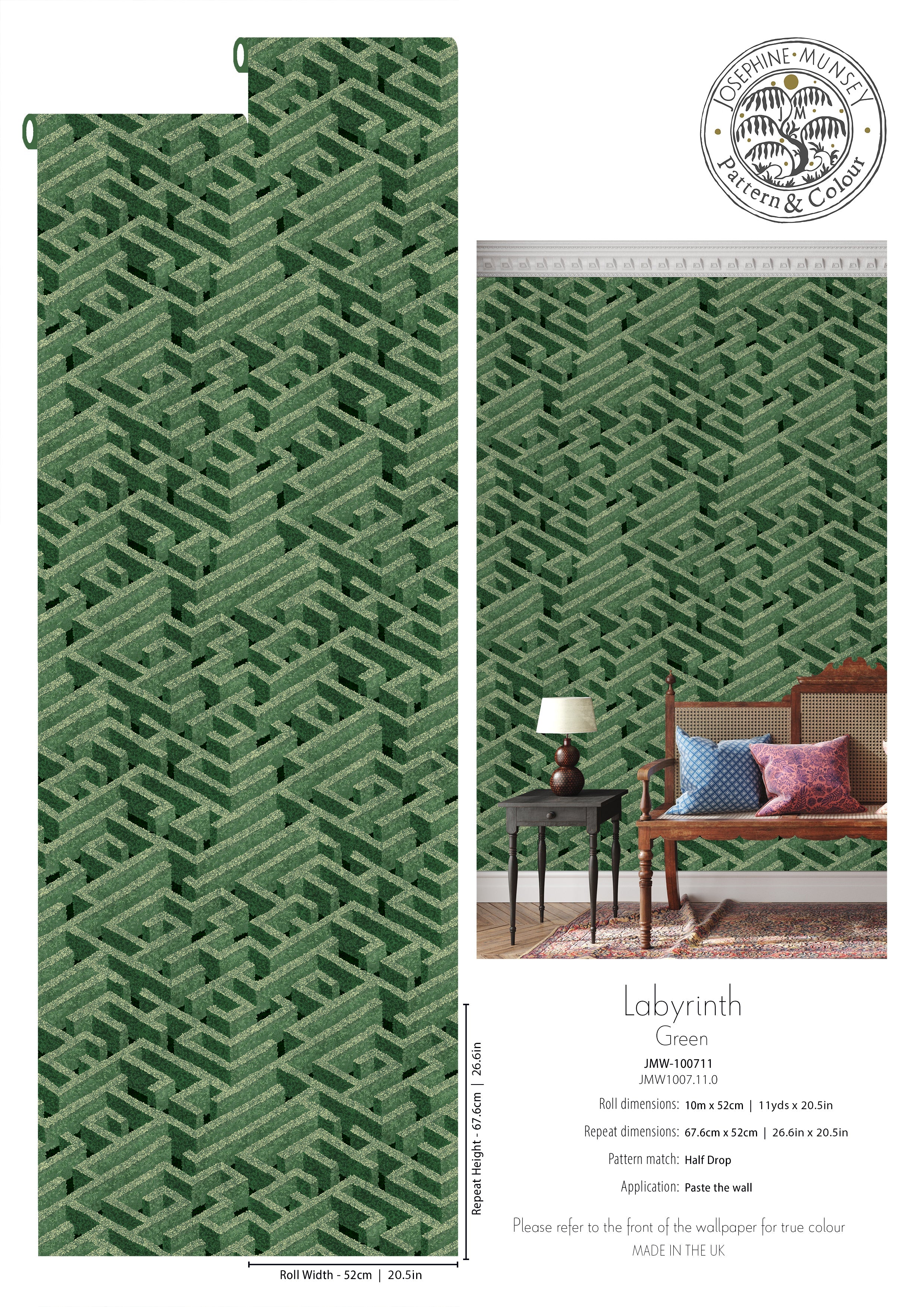 Josephine Munsey Labyrinth Wallpaper-Beaumonde