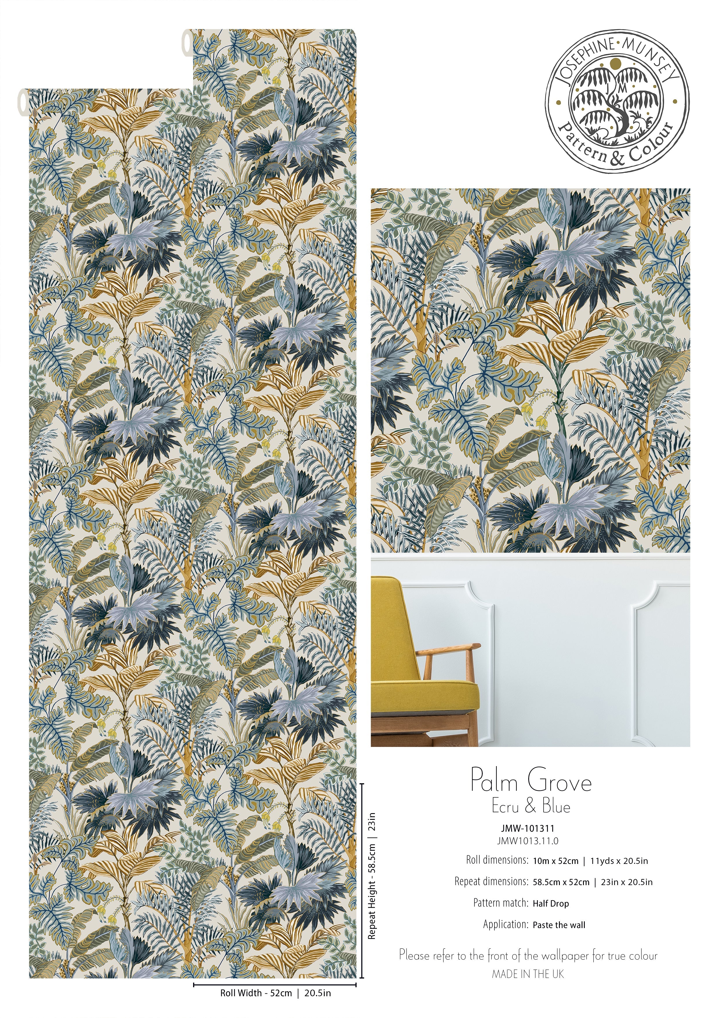 Josephine Munsey Palm Grove Wallpaper-Beaumonde