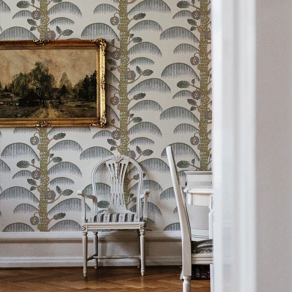 Josephine Munsey Palm Stripe Wallpaper-Beaumonde
