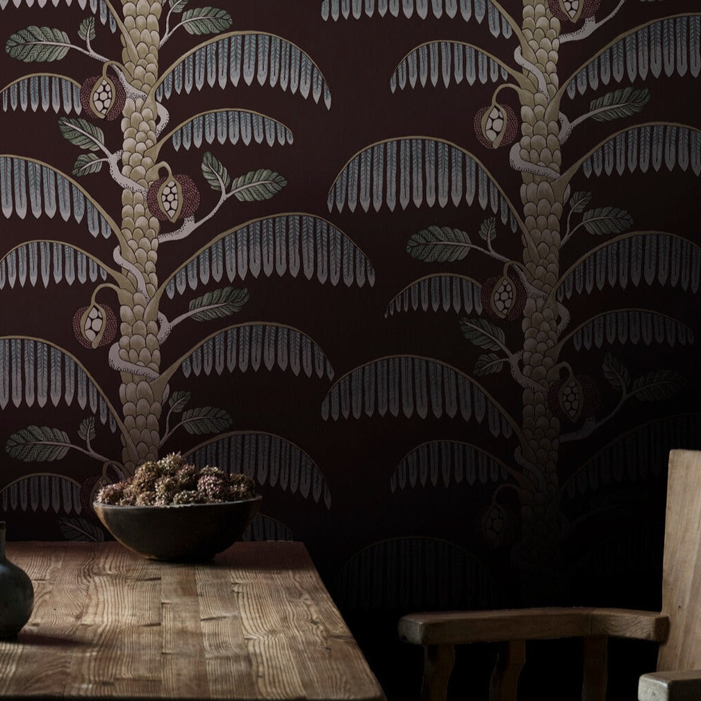 Josephine Munsey Palm Stripe Wallpaper-Beaumonde