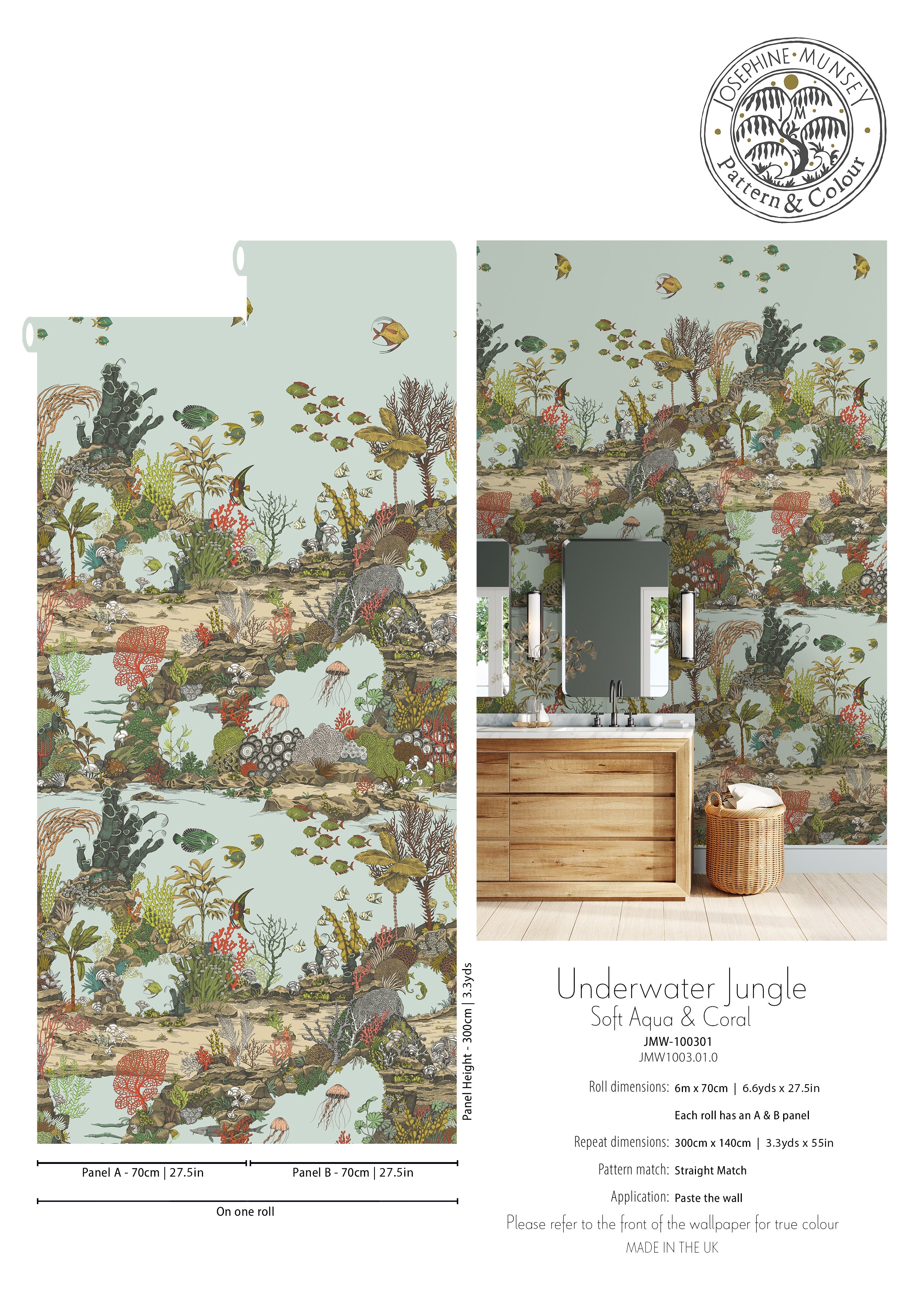 Josephine Munsey Underwater Jungle Wallpaper-Beaumonde