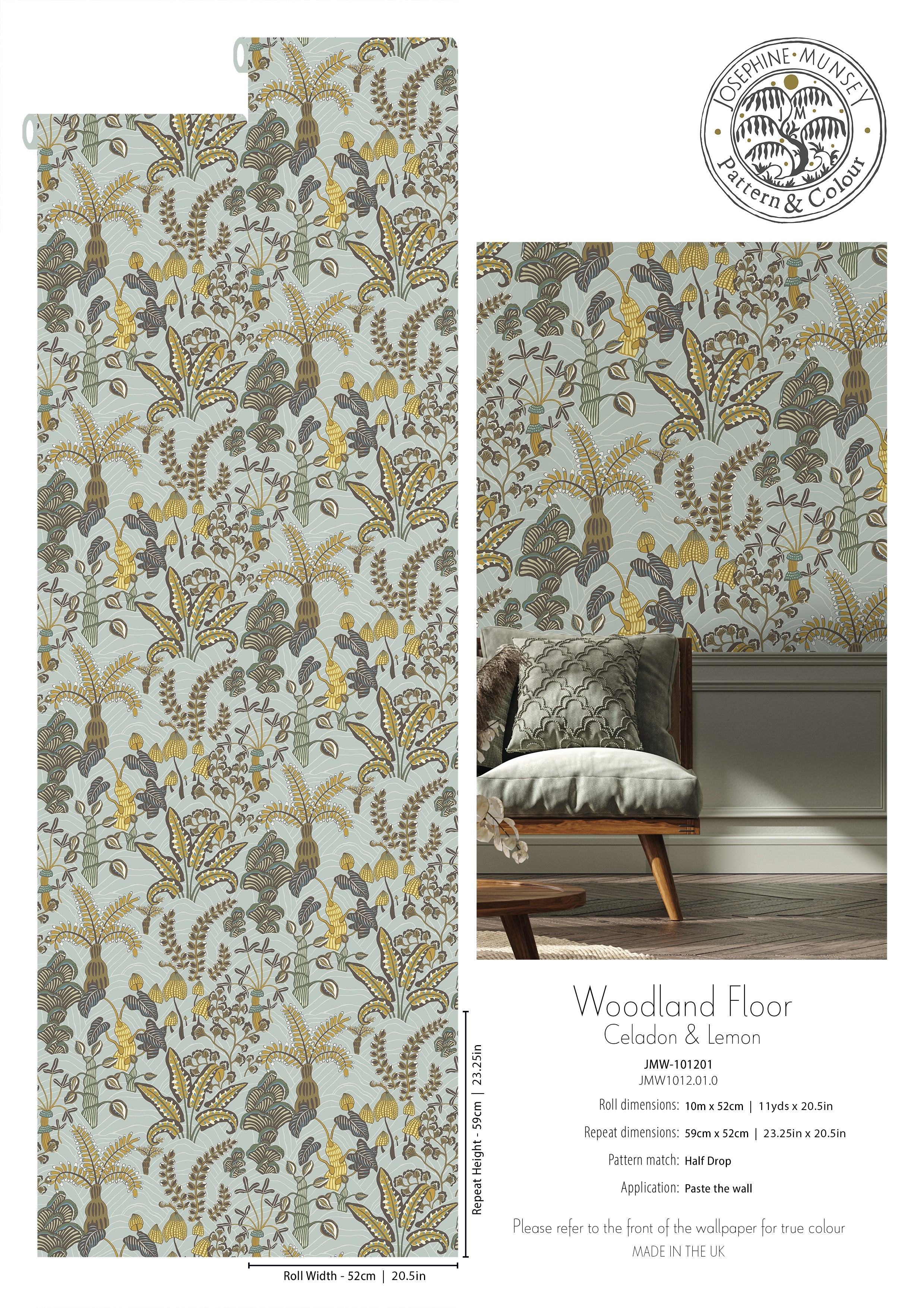 Josephine Munsey Woodland Floor Wallpaper-Beaumonde