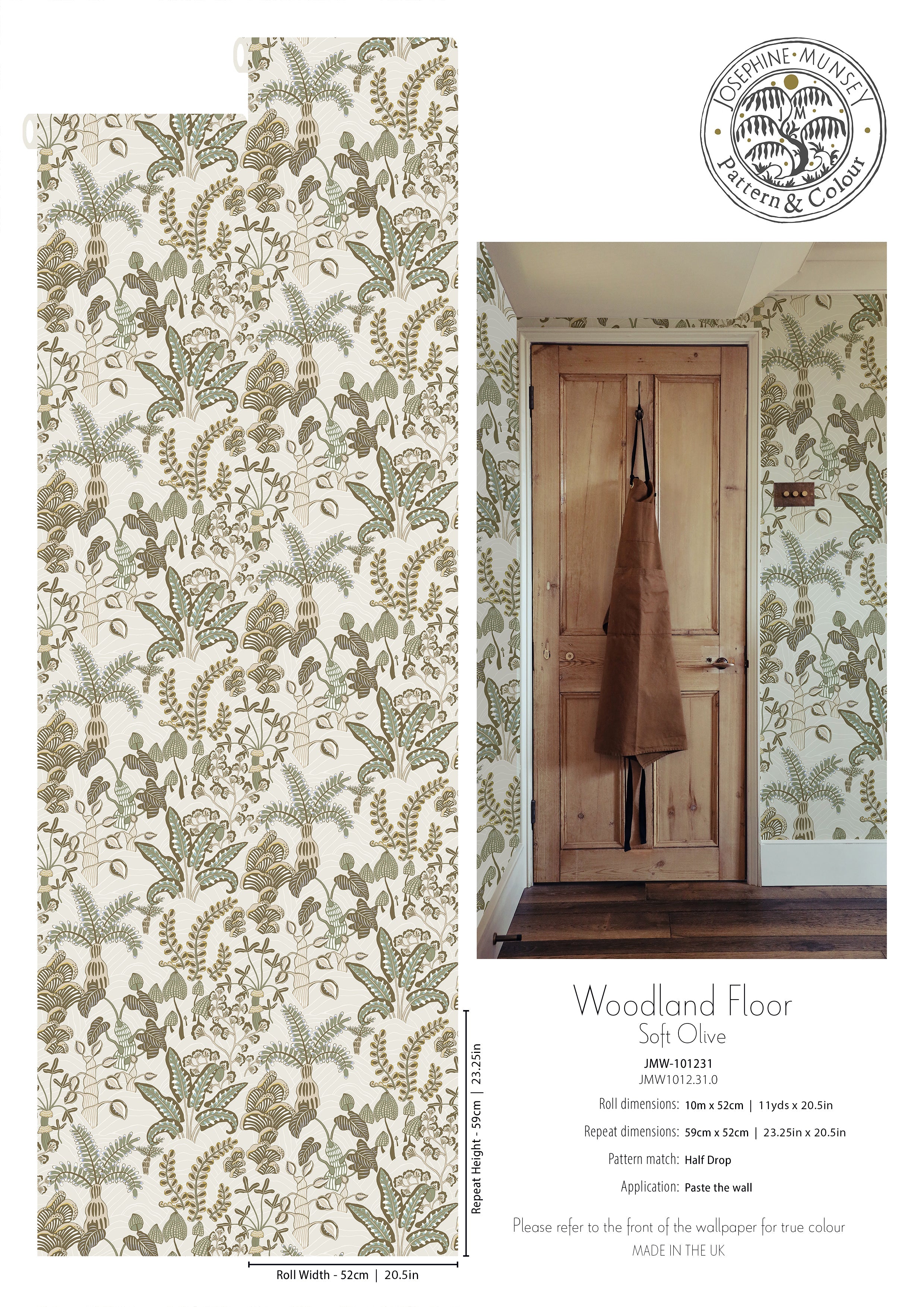 Josephine Munsey Woodland Floor Wallpaper-Beaumonde
