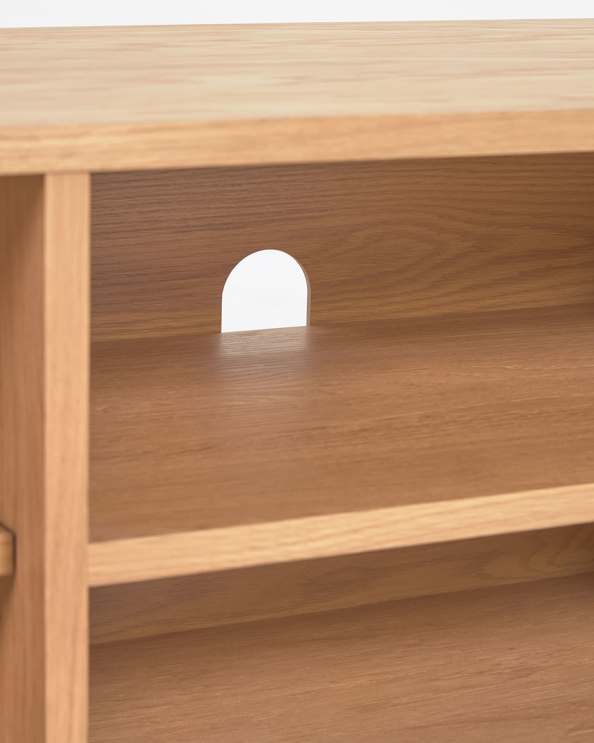 Kave Home Beyla Oak TV Cabinet-Beaumonde