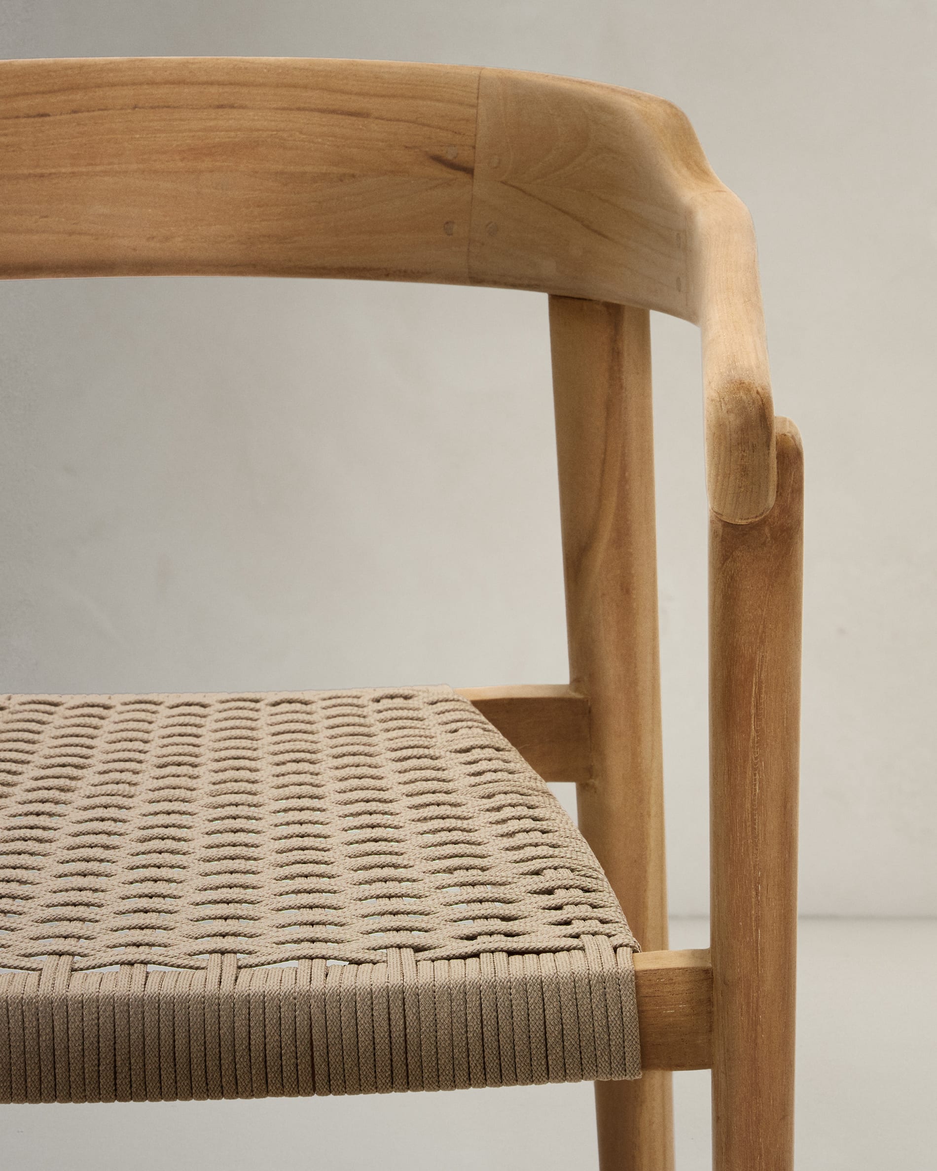 Kave Home Icaro Solid Teak Chair-Beaumonde