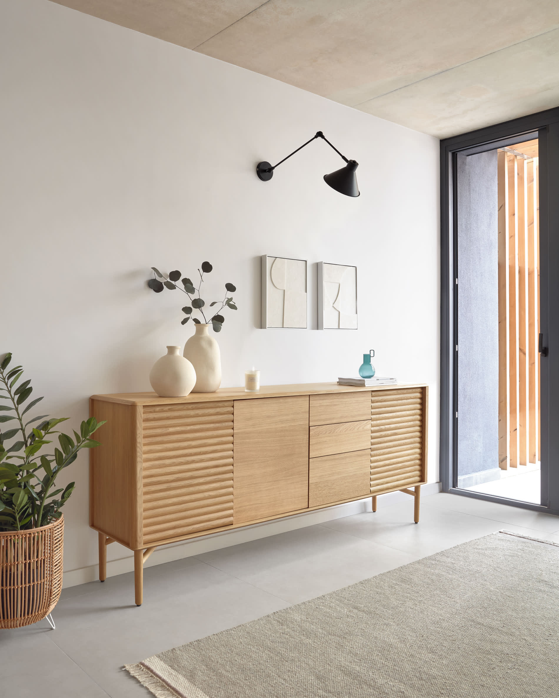 Kave Home Lenon Oak Sideboard-Beaumonde