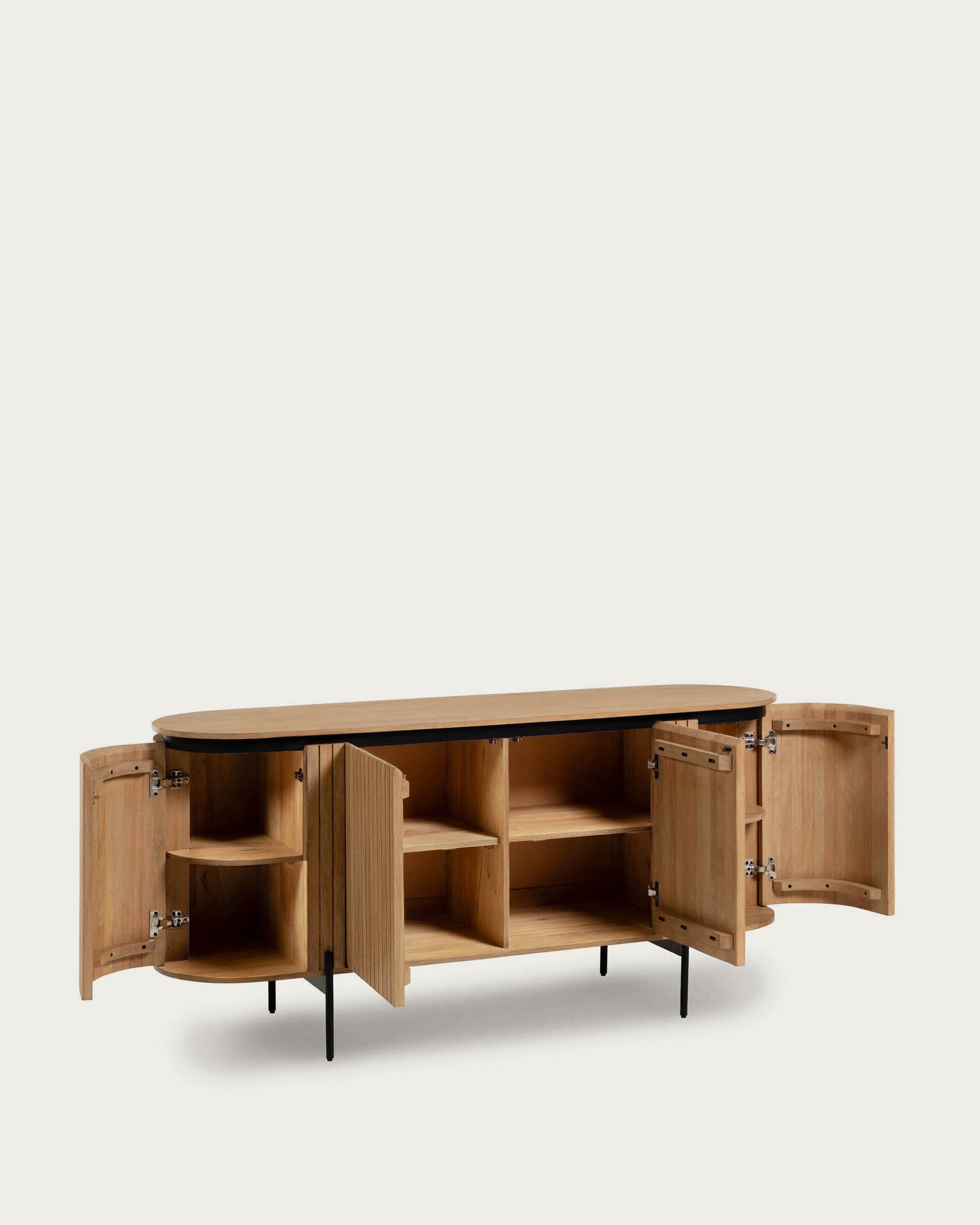 Kave Home Licia 4-Door Sideboard-Beaumonde