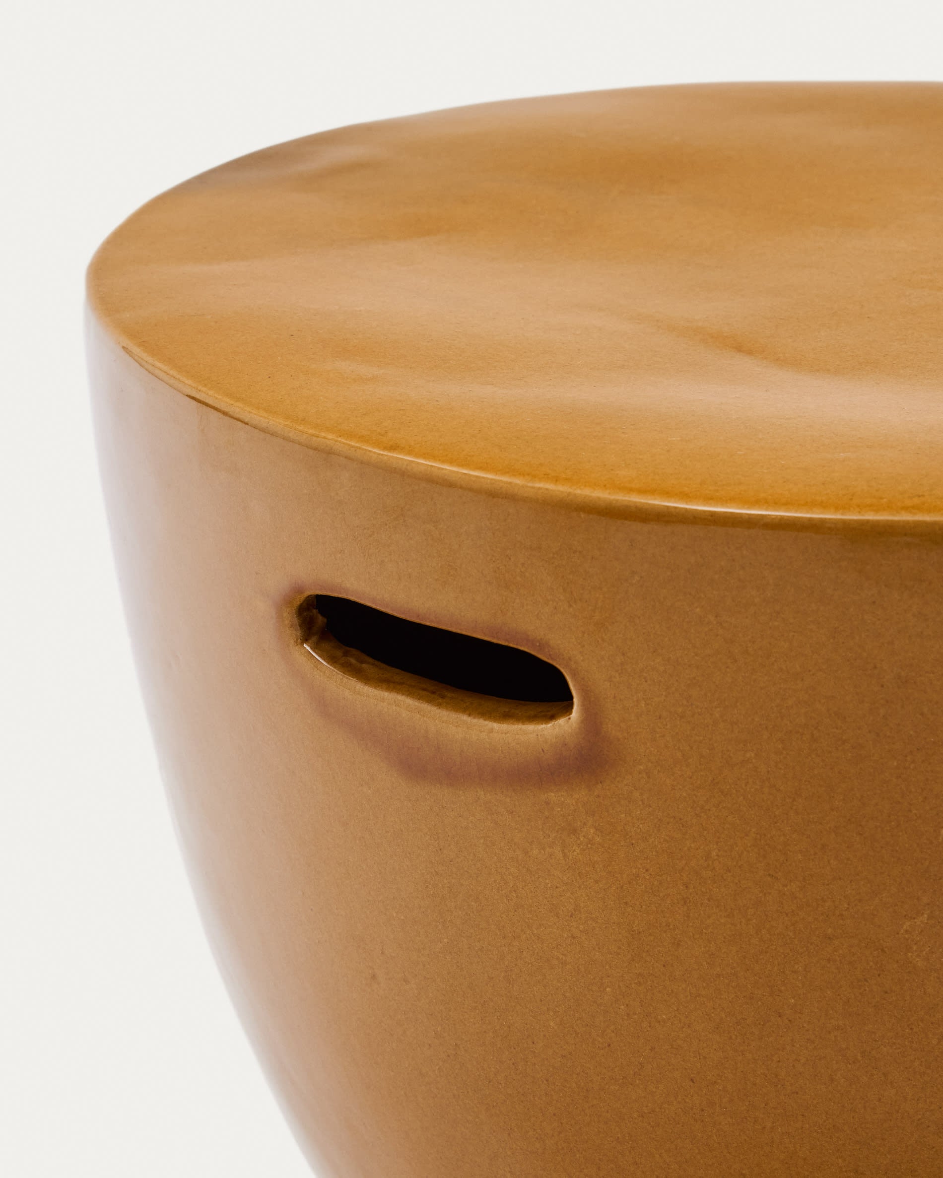 Kave Home Mesquida Cement Side Table 45 cm-Beaumonde
