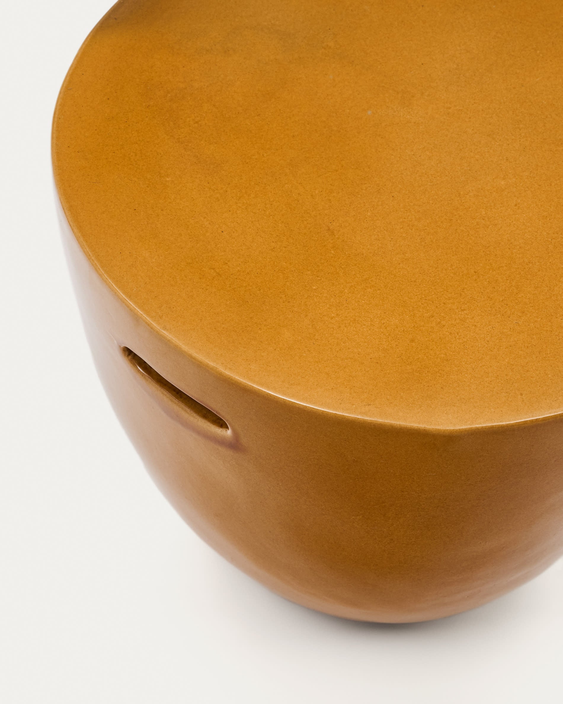Kave Home Mesquida Cement Side Table 45 cm-Beaumonde