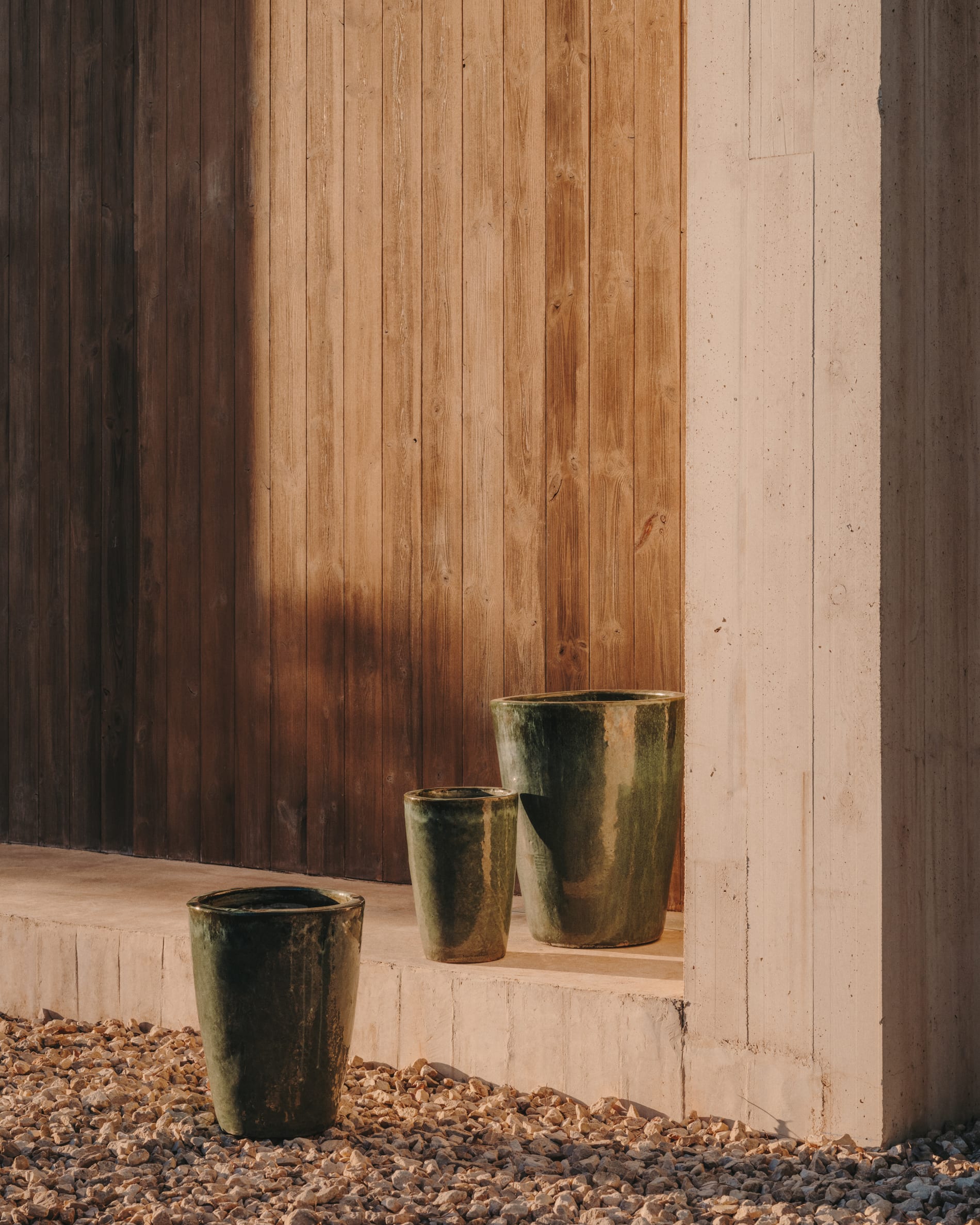 Kave Home Rotja Set of 3 Terracotta Plant Pots-Beaumonde