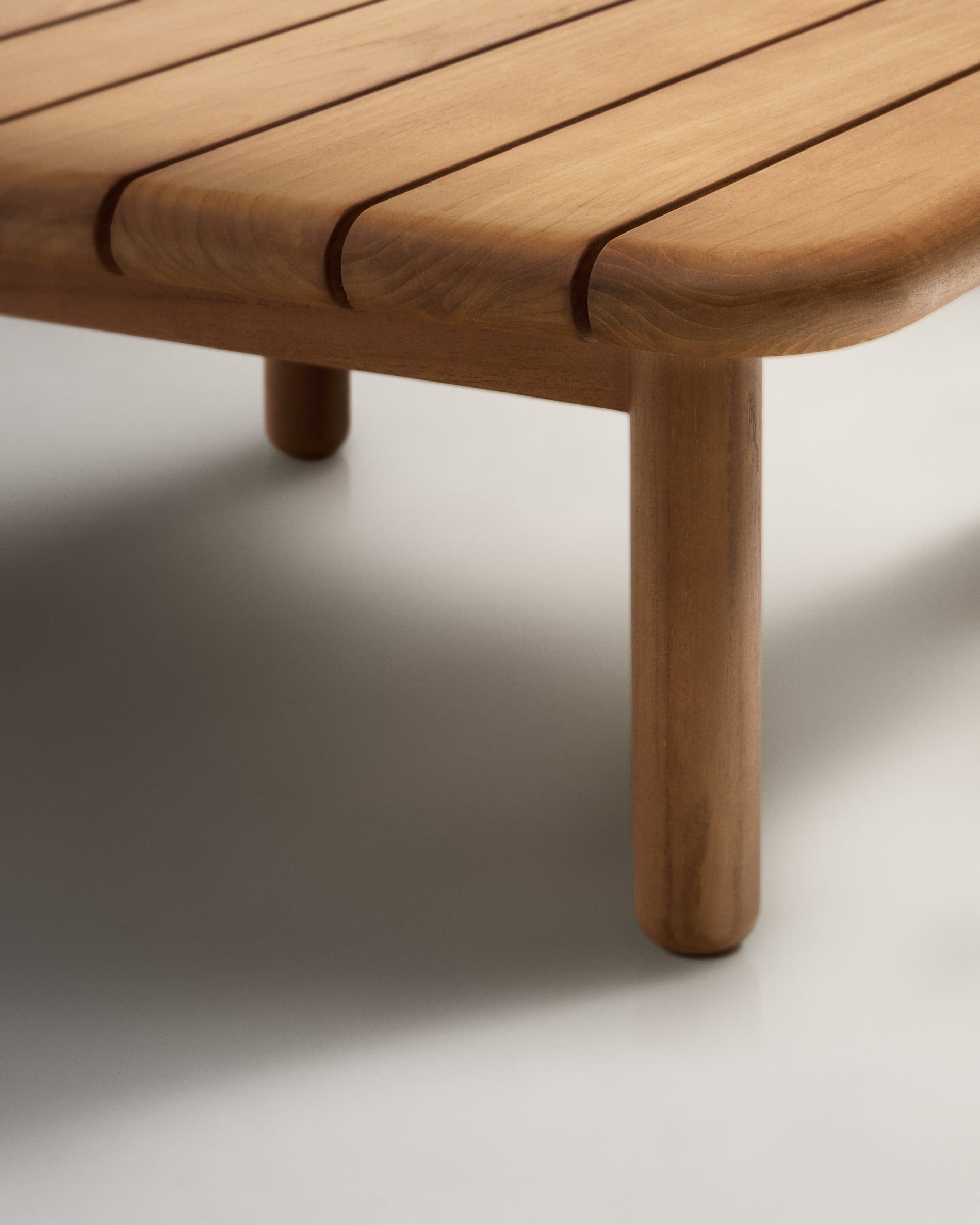 Kave Home Turqueta Solid Teak Coffee Table-Beaumonde