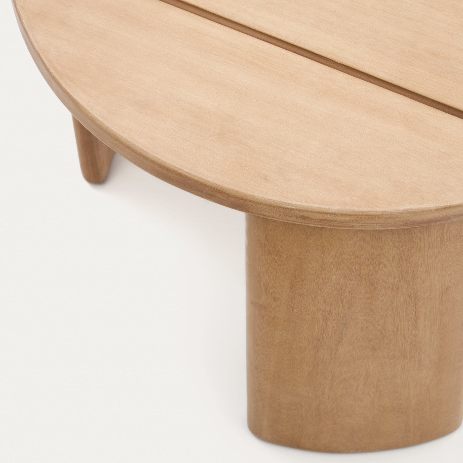 Kave Home Xoriguer Solid Eucalyptus Wood Table-Beaumonde