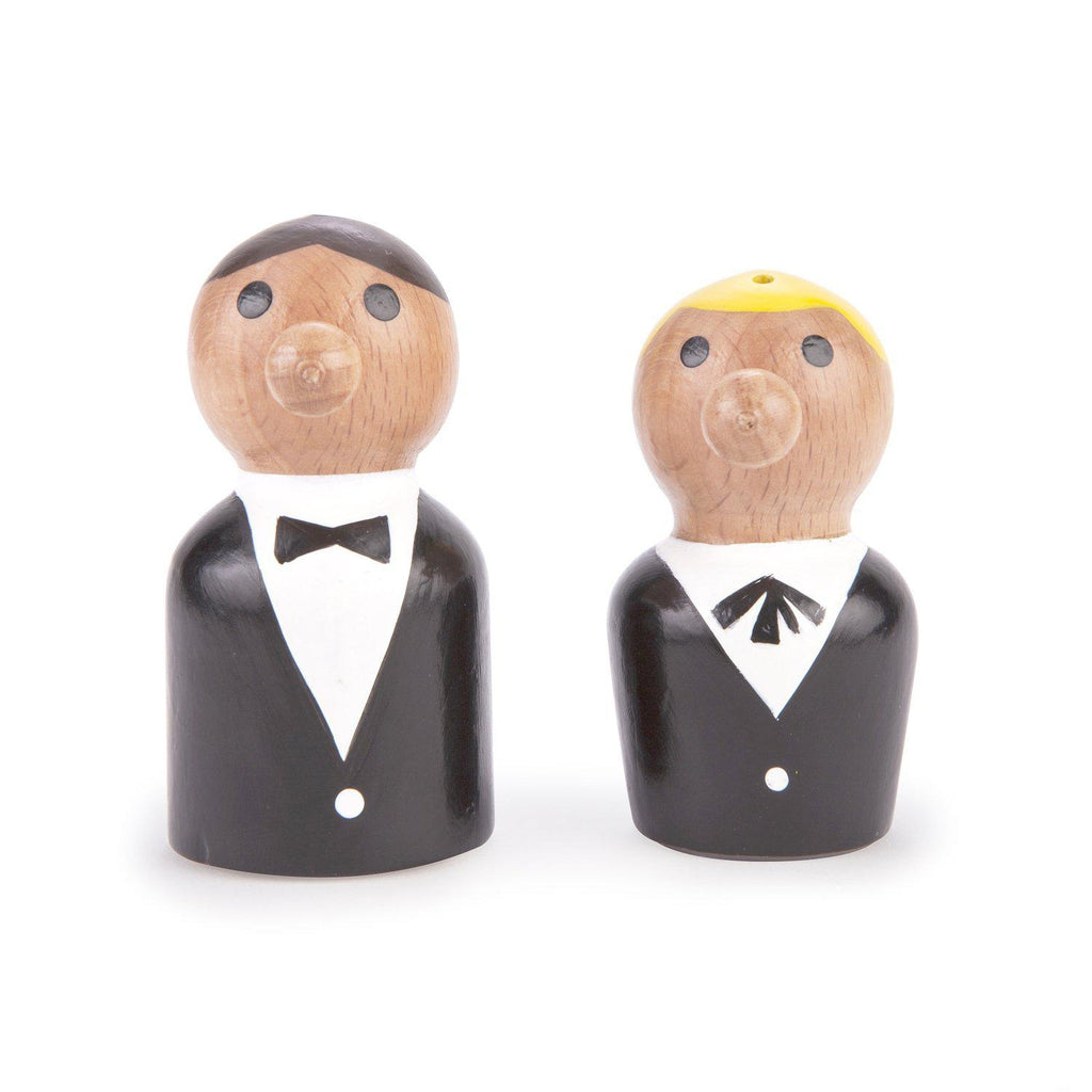 Kikkerland Waiter Salt and Pepper Shaker Set-Beaumonde