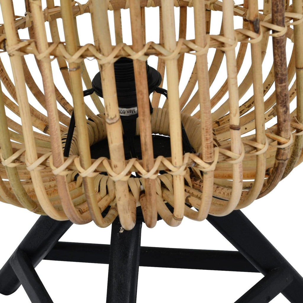 Libra Interiors Latoma Teak Table Lamp-Beaumonde