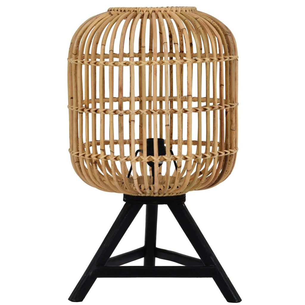 Libra Interiors Latoma Teak Table Lamp-Beaumonde